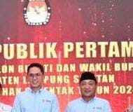 Egi-Syaiful Kuasai Panggung Debat Publik Perdana Calon Bupati dan Wakil Bupati Lampung Selatan.