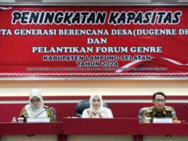 Forum Genre Kabupaten Lampung Selatan 2024 Dilantik, Winarni : Jangan Sekedar Seremonial