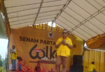 HUT Golkar Lamsel ke 60 Berjalan Meriah Sukses Bertabur Doorprize, dan Senam Serentak Golkar Dapatkan Rekor MURI