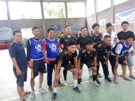 Pererat Tali Silaturahmi Antar Aparatur Desa/Kelurahan, Mahasiswa KKN Unila Gelar Olahraga Tanding Futsal