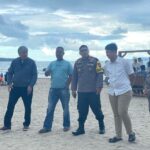 Polisi Pantau Keamanan di Wisata di Pesisir Pantai Kalianda
