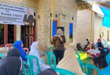 Yuti Rama Yanti Gelar Sosialisasi Ideologi Pancasila dan Wawasan Kebangsaan di Desa Sukaraja