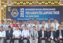 Terpilih secara aklamasi, Agus Nahkodai PSSI Lampung Timur 2025-2030.
