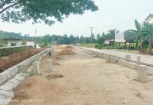 Jalan Simpang Tugu Raden Intan Kalianda Diperbaiki Hingga Telan Dana 18,5 M, Warga Malah Khawatir Terjadi Banjir