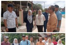 Komisi III DPRD Kabupaten Pringsewu sidak pekerjaan PUPR