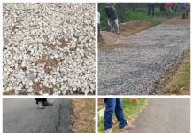 2 Bulan Selesai jalan milik Dinas Dinas Perumahan, kawasan Permukiman dan Cipta Karya Provinsi Lampung sudah Rusak