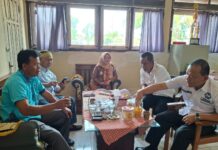 Berikan Suport, DPC Granat Lamsel Kunjungi Camat Ketapang Sri Mahendra KD SE