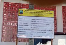 Ormas Corong Tau Persis Rekanan Proyek Rehap Aula Kantor BKD Lamsel, Hasil Kerjaannya Tidak Berkualitas Tapi mau Dapet Untung Besar