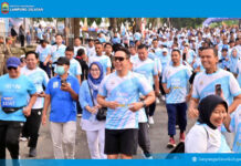 Ribuan Warga Serbu Fun Run Lamsel Fest 2025, Bupati Egi dan UKP Zita Anjani Lari Bareng Bersama Peserta