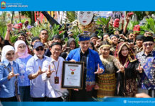 1500 Personil Tari Tuping 12 Wajah Lampung Selatan Pecahkan Rekor MURI