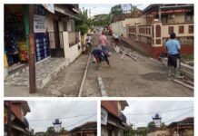 Dikebut, perbaikan Jalan Rusak di Pusat Kota Kalianda Perumahan Para Hakim, Bupati Lamsel Prioritaskan Akses Jalan Menuju Kantor Camat