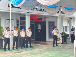 Lapas Kalianda Gelar Apel Siaga Idulfitri, Pastikan Layanan Kunjungan Tetap Optimal