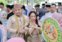 *Halalbihalal di Lamban Rakyat Jadi Berkah UMKM, Dagangan Ludes Diborong dan Dibagikan Gratis*