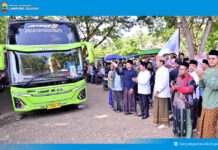 1.350 Santri Lampung Diberangkatkan ke Lirboyo, Bupati Egi Titipkan Pesan Pengabdian