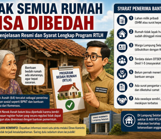 Tak Semua Rumah Bisa Dibedah, Ini Penjelasan Pemkab Lampung Selatan di Balik Syarat Ketat Program RTLH