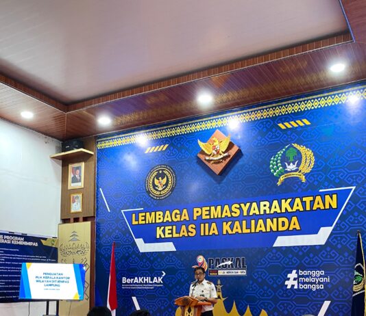 Lapas Kalianda Terima Kunjungan PLH Kakanwil Ditjenpas Lampung, Perkuat Pelaksanaan Tugas Pemasyarakatan