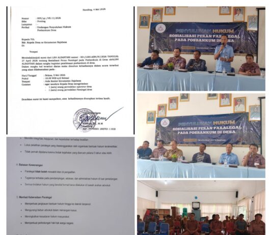 Penyuluhan Hukum Paralegal, Kecamatan Rajabasa Perkuat Peran Desa dalam Akses Keadilan