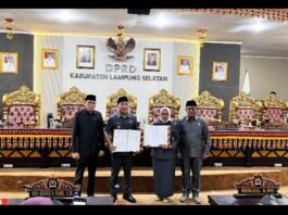 DPRD Lampung Selatan Gelar Paripurna, Tandatangani Nota Kesepakatan KUPA-PPAS Perubahan APBD 2026
