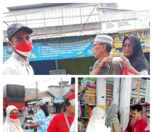 Sayap Partai Gerindra Tidar Bersama DPC Gerindra Bagi bagikan1000 MaskerSecara Gratis ke Masyarakat