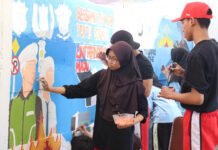 Cari Bibit Seniman Muda, Polres Lampung Selatan Gelar Lomba Mural Sambut HUT Lalu Lintas ke-71