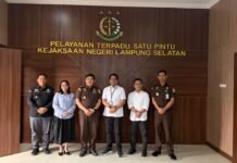 Kepala Kantor Pertanahan Kabupaten Lampung Selatan beserta jajaran melaksanakan kunjungan silaturahmi dan koordinasi ke Kejaksaan Negeri Lampung Selata