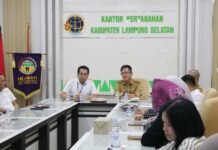 Kantor Pertanahan Kabupaten Lampung Selatan Gelar Rapat Persiapan Tindak Lanjut Implementasi Layanan