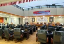 DPRD Kabupaten Lampung Selatan menggelar Rapat Paripurna dalam rangka penyampaian Rancangan Peraturan Daerah (Ranperda)