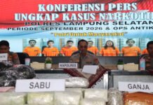 Pengungkapan Narkotika Meningkat, Sita 79,2 Kg Sabu dan Selamatkan 335.483 Jiwa pada September 2026
