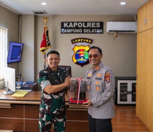 Danrem 043/Gatam Sambangi Polres Lampung Selatan, TNI-Polri Perkuat Sinergi Hadapi Dinamika Kamtibmas