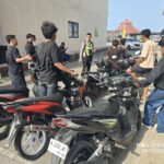 *Dipergoki Warga, Balap Liar di Depan GOR Way Handak Dibubarkan Polisi, 8 Motor Diamankan*