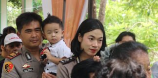 *Minggu Kasih di Gua Maria Ngison Nando, Kasat AKP Stefanus R.F.N. Boyoh Ajak Umat Jaga