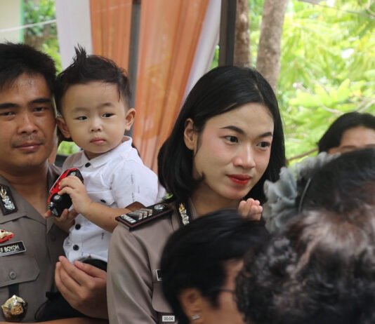 *Minggu Kasih di Gua Maria Ngison Nando, Kasat AKP Stefanus R.F.N. Boyoh Ajak Umat Jaga